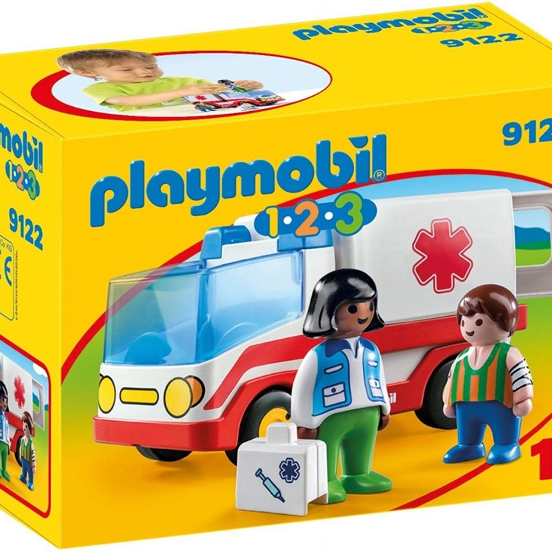 Playmobil 9122 - 1.2.3 Rescue Ambulance Truck
