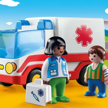 Playmobil 9122 - 1.2.3 Rescue Ambulance Truck