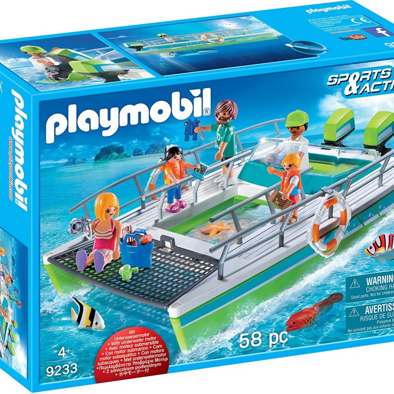 Playmobil 9233 Glass Bottom Boat With Underwater Motor - Sports & Action