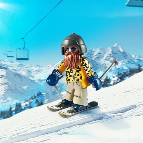 Playmobil 9284 Skier with Poles - Family Fun