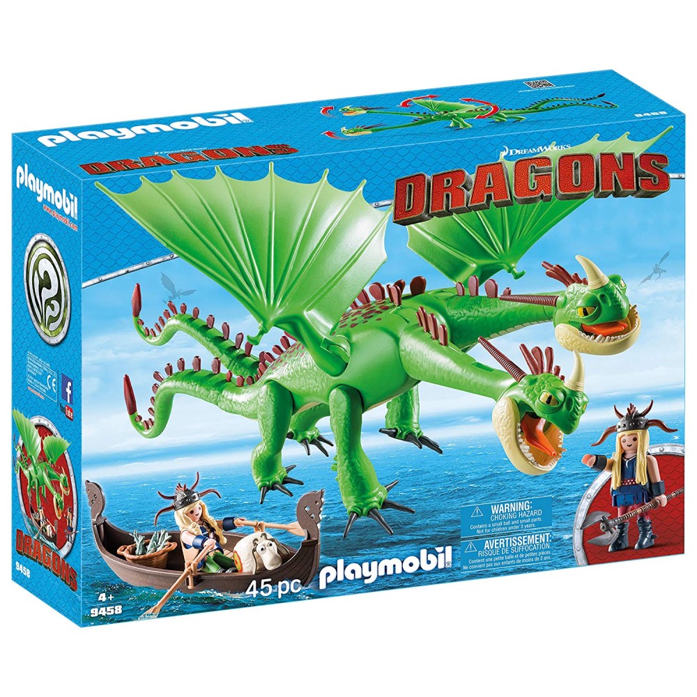 Playmobil 9458 - Ruffnut and Tuffnut Twins with Barf and Belch - Dragons