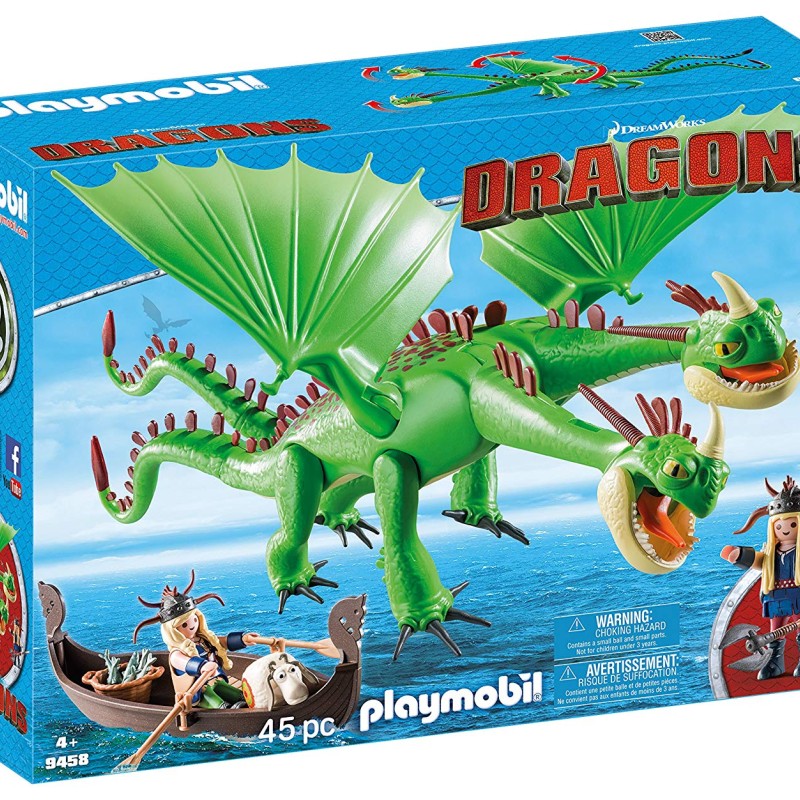 Playmobil 9458 - Ruffnut and Tuffnut Twins with Barf and Belch - Dragons