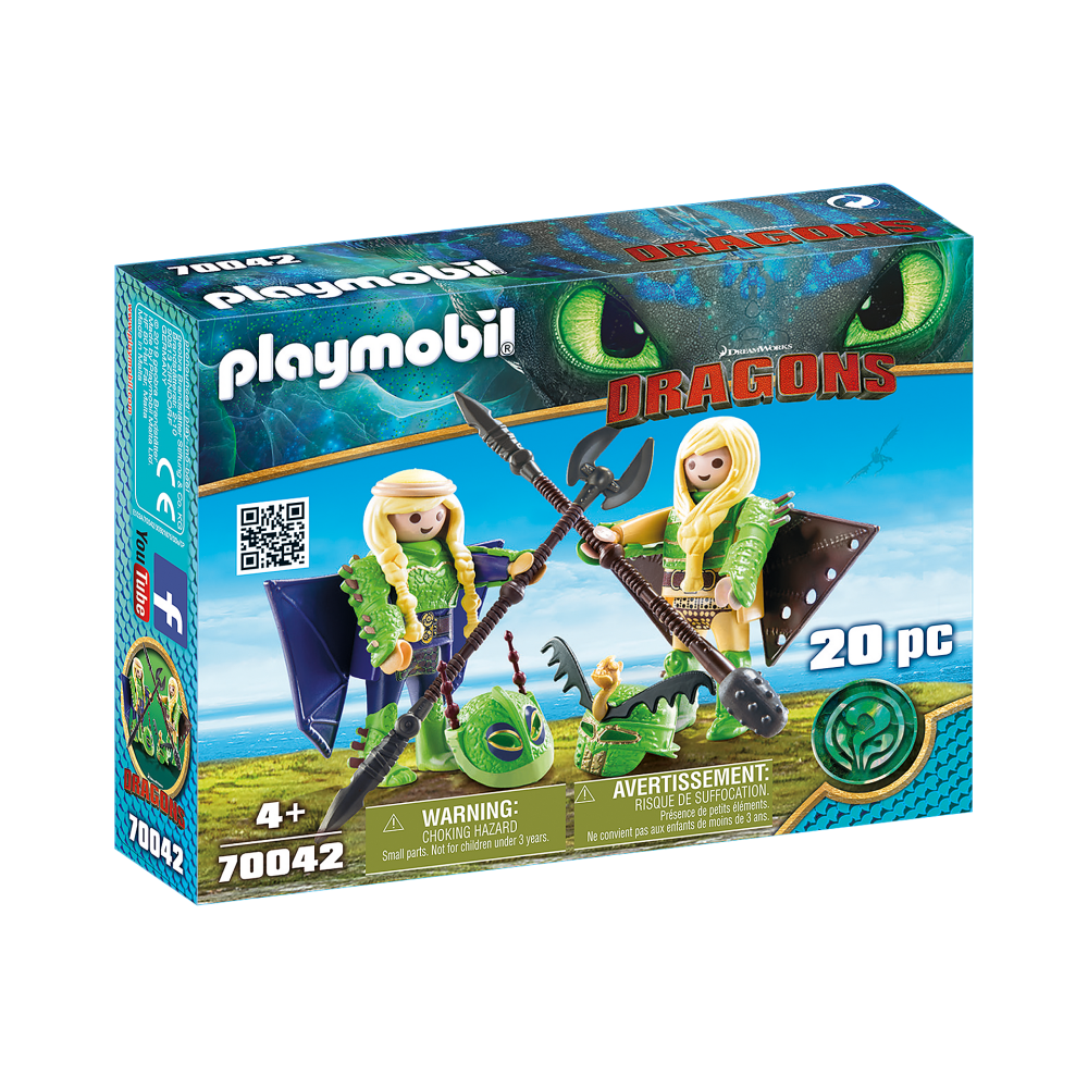 Playmobil 70042 - Raffnut and Taffnut with Flight Suit - Dragons