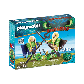 Playmobil 70042 - Raffnut and Taffnut with Flight Suit - Dragons