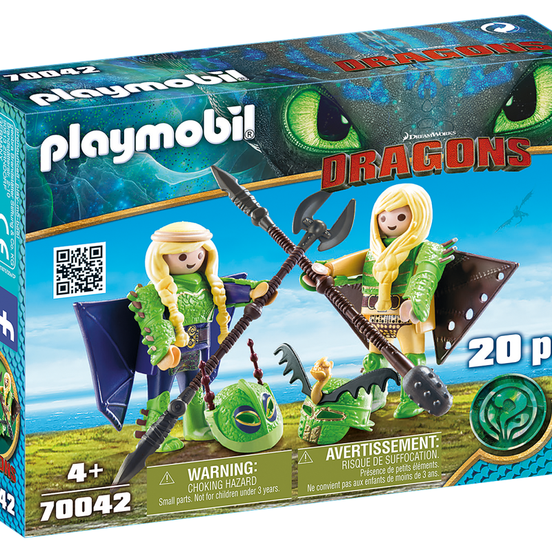 Playmobil 70042 - Raffnut and Taffnut with Flight Suit - Dragons
