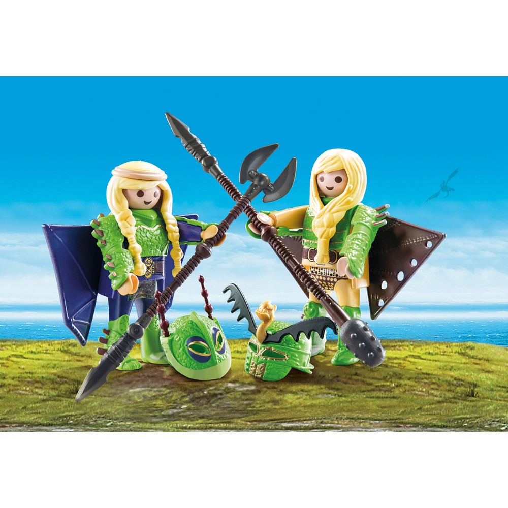 Playmobil 70042 - Raffnut and Taffnut with Flight Suit - Dragons