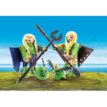 Playmobil 70042 - Raffnut and Taffnut with Flight Suit - Dragons
