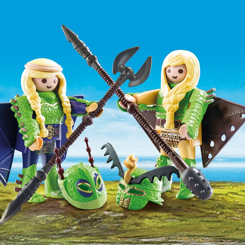 Playmobil 70042 - Raffnut and Taffnut with Flight Suit - Dragons