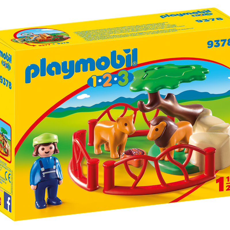 Playmobil 9378 - Lion Enclosure - Playmobil 1.2.3 