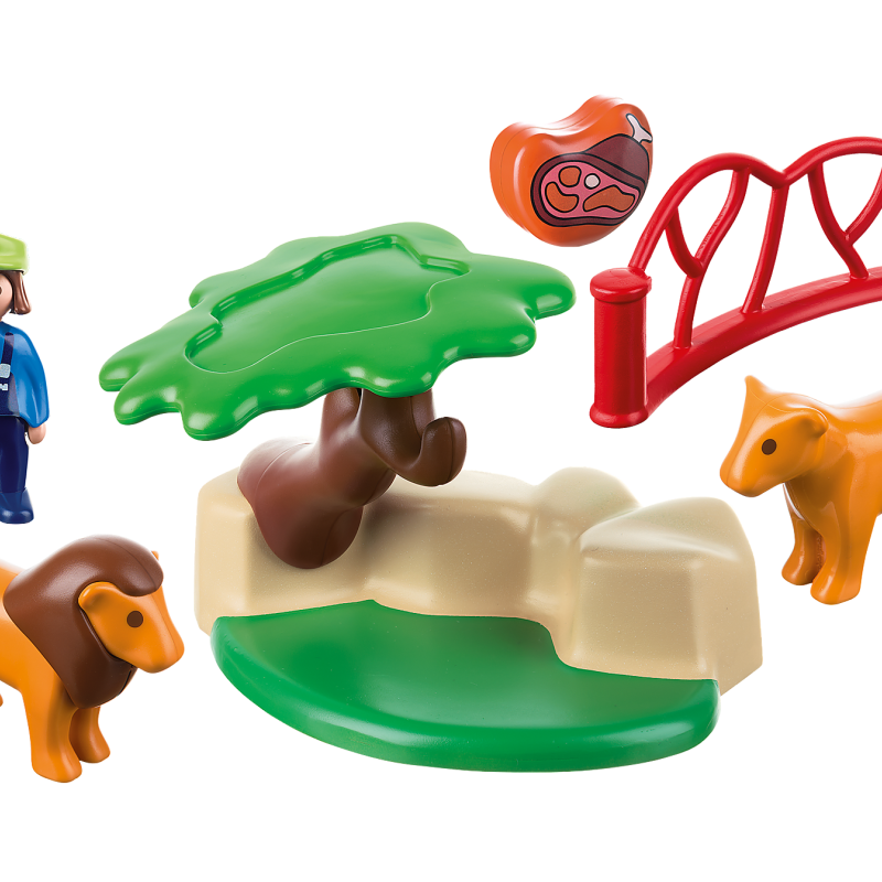 Playmobil 9378 - Lion Enclosure - Playmobil 1.2.3 