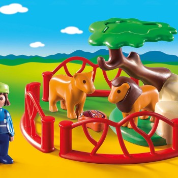 Playmobil 9378 - Lion Enclosure - Playmobil 1.2.3 