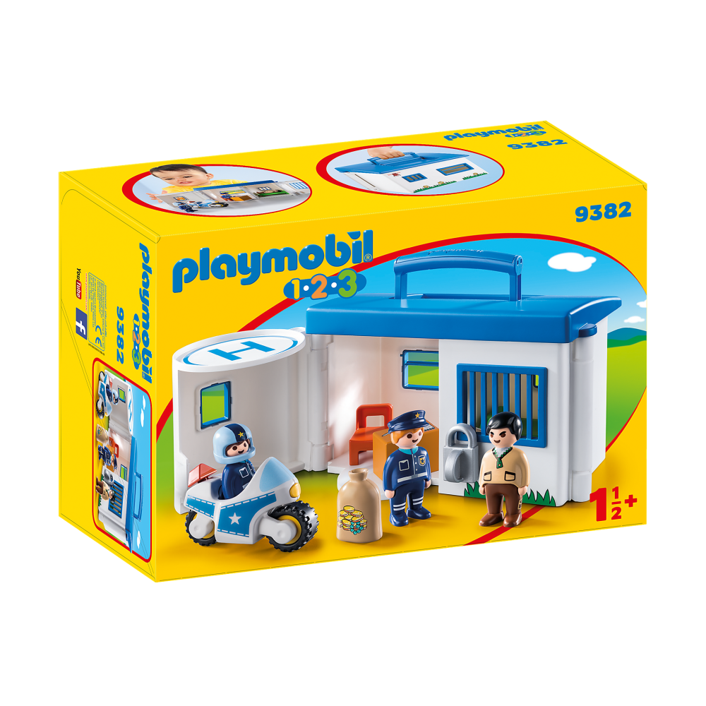 Playmobil 9382 - My Take Along Police Station - Playmobil 1.2.3 