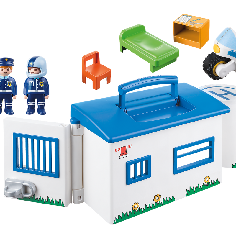 Playmobil 9382 - My Take Along Police Station - Playmobil 1.2.3 
