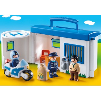 Playmobil 9382 - My Take Along Police Station - Playmobil 1.2.3 