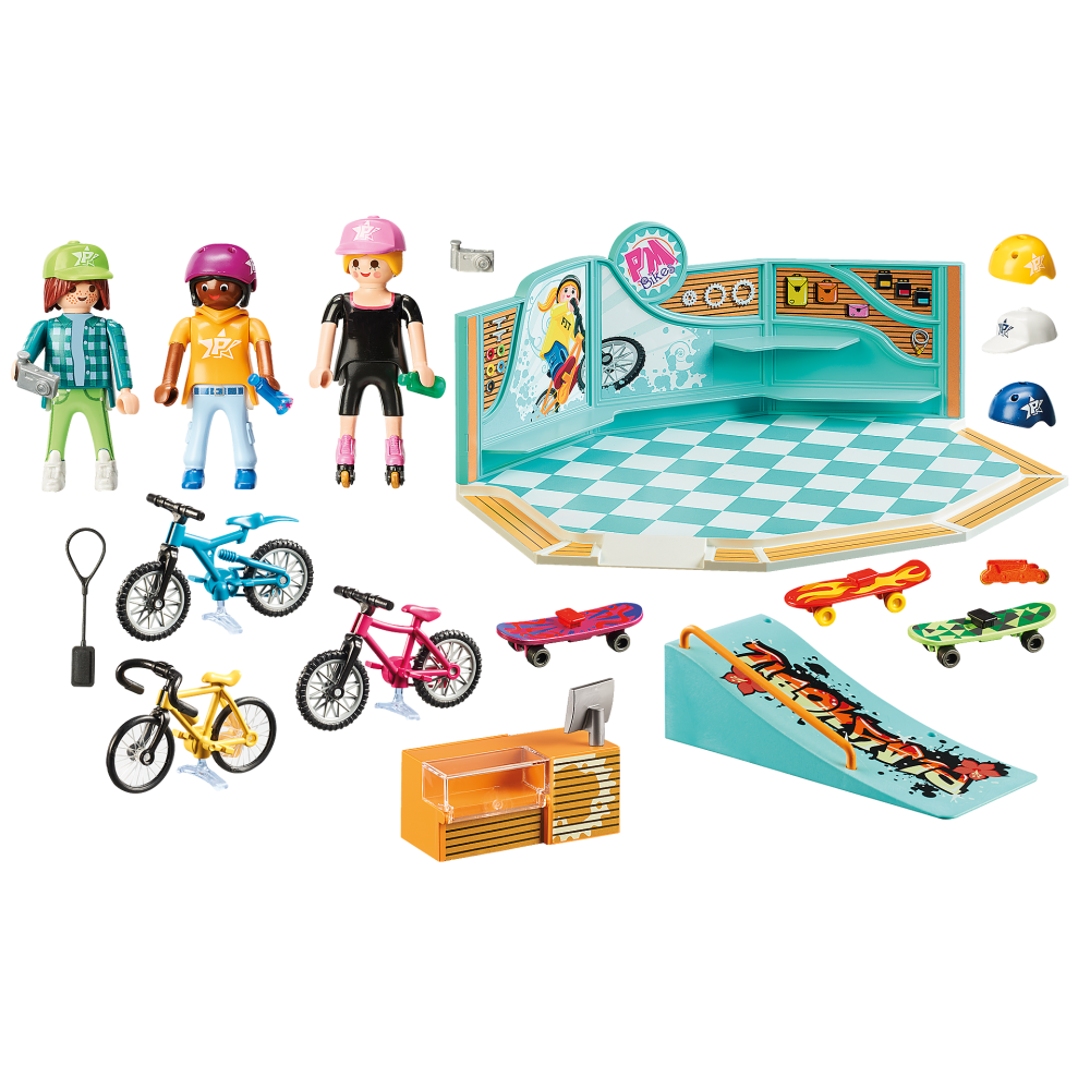 Playmobil 9402 - Bike & Skate Shop - City Life Shopping