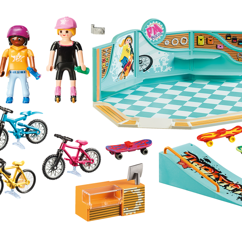 Playmobil 9402 - Bike & Skate Shop - City Life Shopping