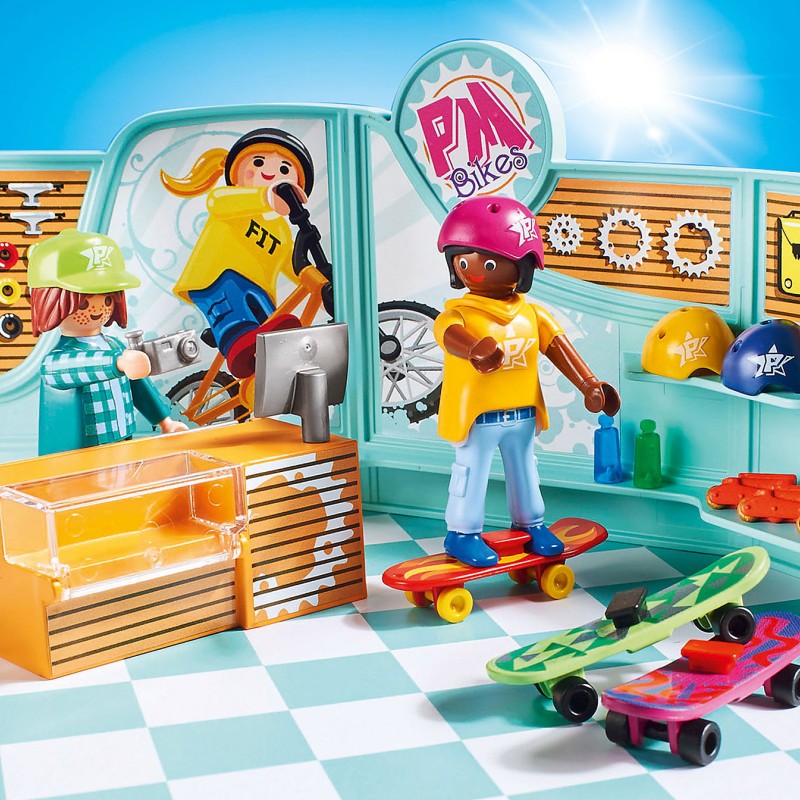 Playmobil 9402 - Bike & Skate Shop - City Life Shopping