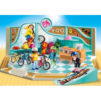 Playmobil 9402 - Bike & Skate Shop - City Life Shopping