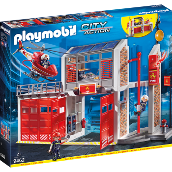 Playmobil 9462 Fire Station with Helicopter City Action