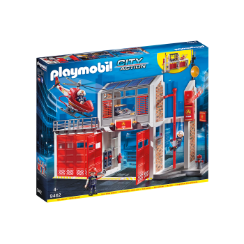 Playmobil 9462 Fire Station with Helicopter City Action