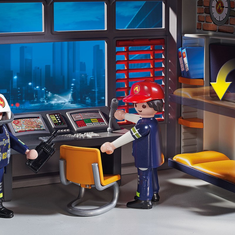 Playmobil 9462 Fire Station with Helicopter City Action