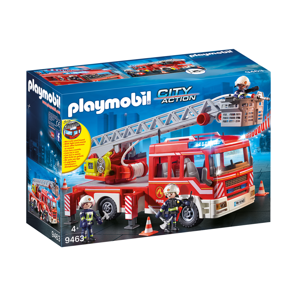 Playmobil 9463 Fire Ladder Unit Truck City Action