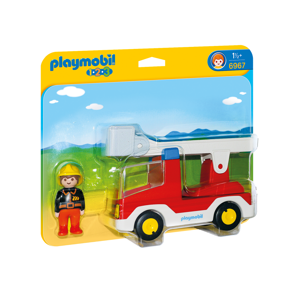 Playmobil 6967 - Ladder Unit Fire Truck - Playmobil 1.2.3.