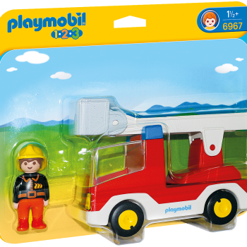 Playmobil 6967 - Ladder Unit Fire Truck - Playmobil 1.2.3.