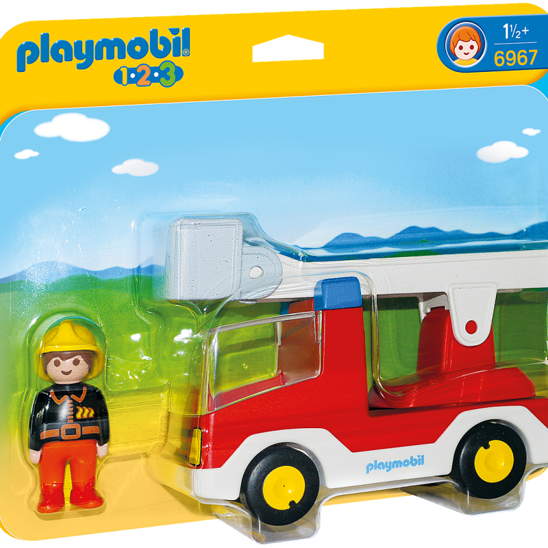 Playmobil 6967 - Ladder Unit Fire Truck - Playmobil 1.2.3.