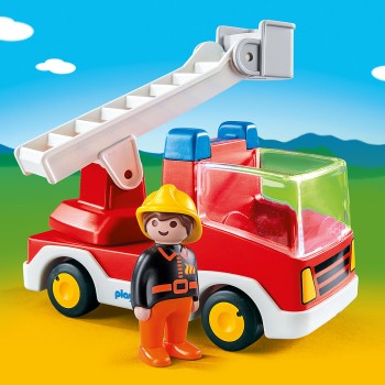 Playmobil 6967 - Ladder Unit Fire Truck - Playmobil 1.2.3.