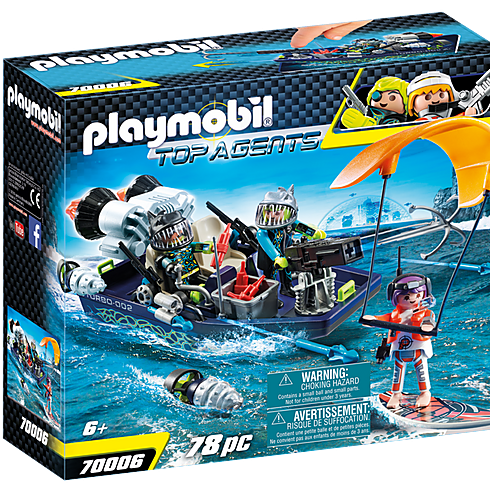 Playmobil 70006 Team S.H.A.R.K. Harpoon Craft - Top Agents