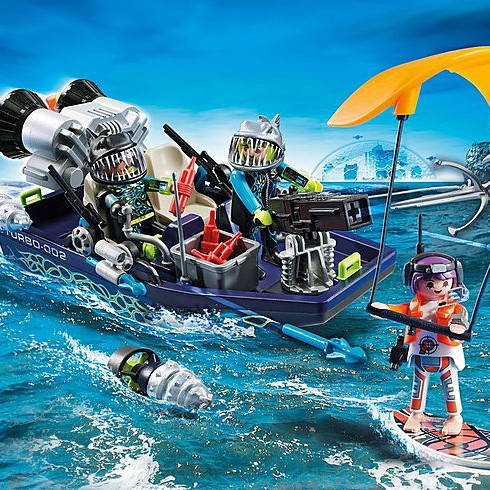 Playmobil 70006 Team S.H.A.R.K. Harpoon Craft - Top Agents