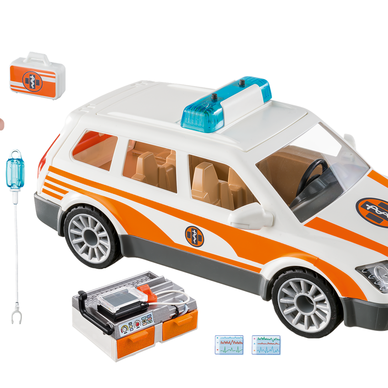 Playmobil 70050 City Life Emergency Car with Siren