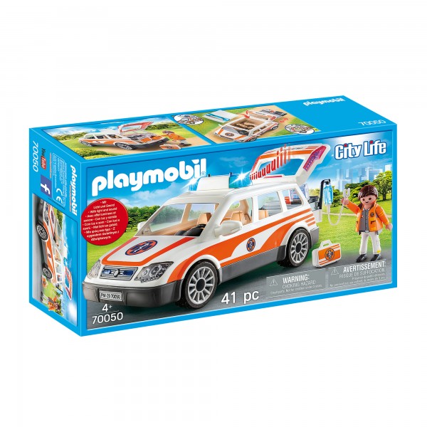 Playmobil 70050 City Life Emergency Car with Siren
