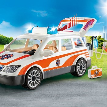 Playmobil 70050 City Life Emergency Car with Siren
