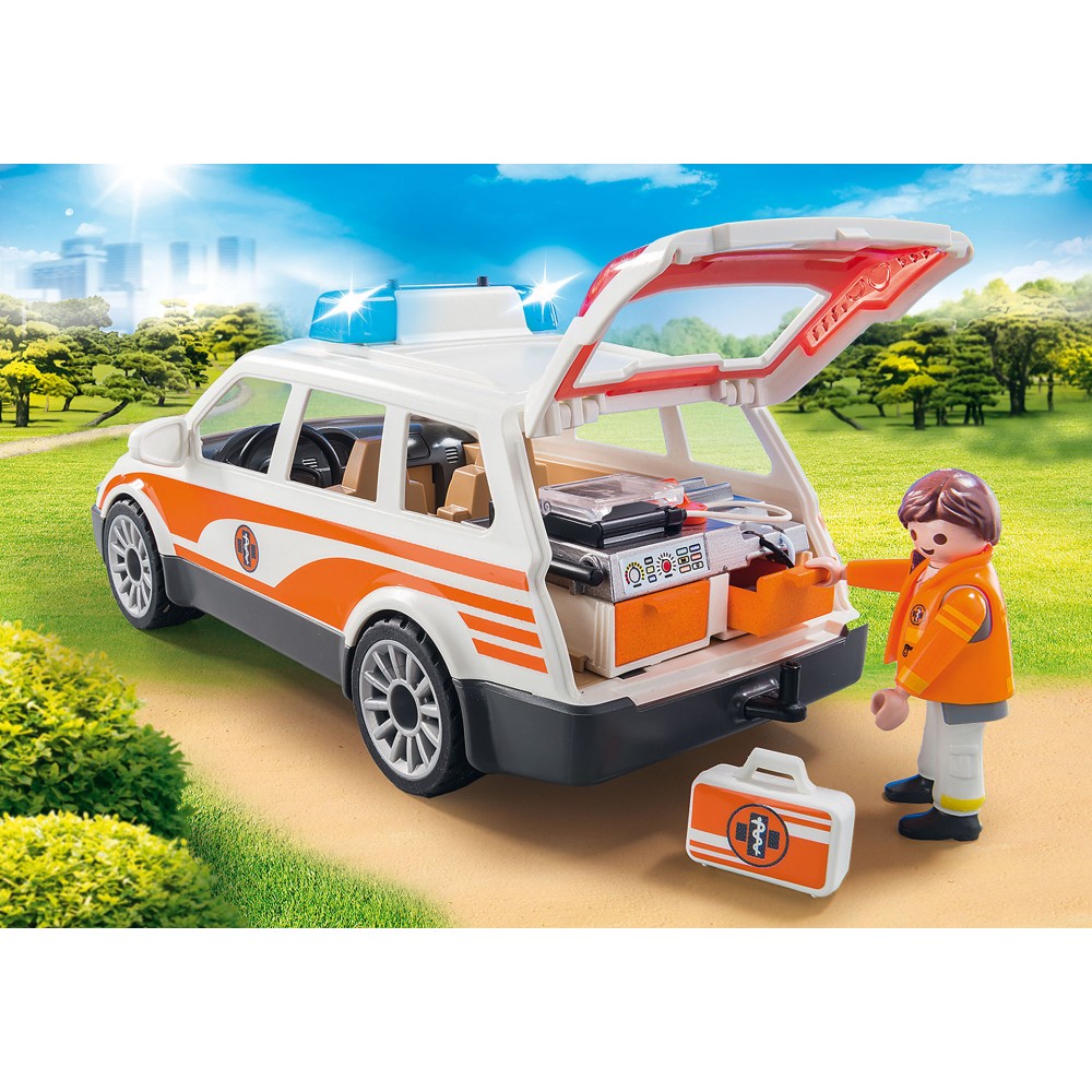 Playmobil 70050 City Life Emergency Car with Siren