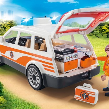 Playmobil 70050 City Life Emergency Car with Siren