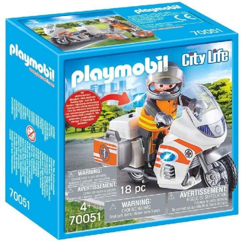 Playmobil 70051 City Life Emergency Motorbike 