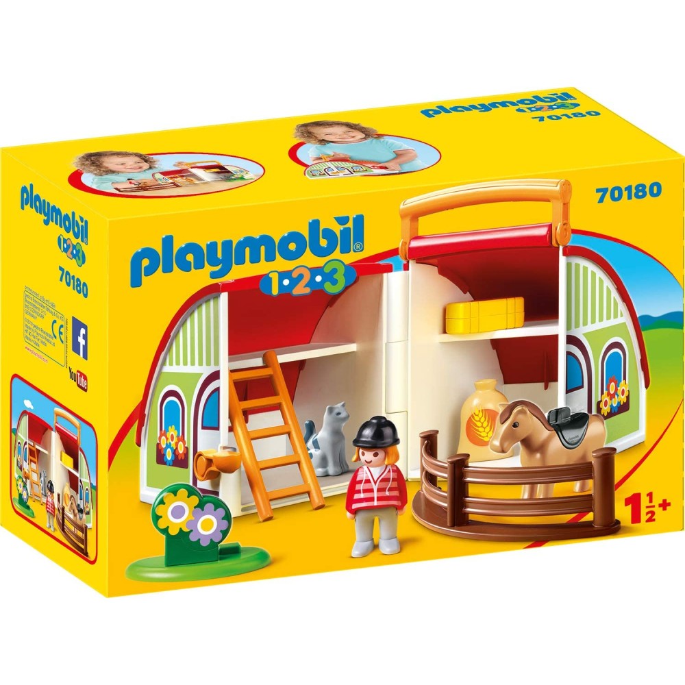 Playmobil 70180 - My Take Along Pony Farm - Playmobil 1.2.3