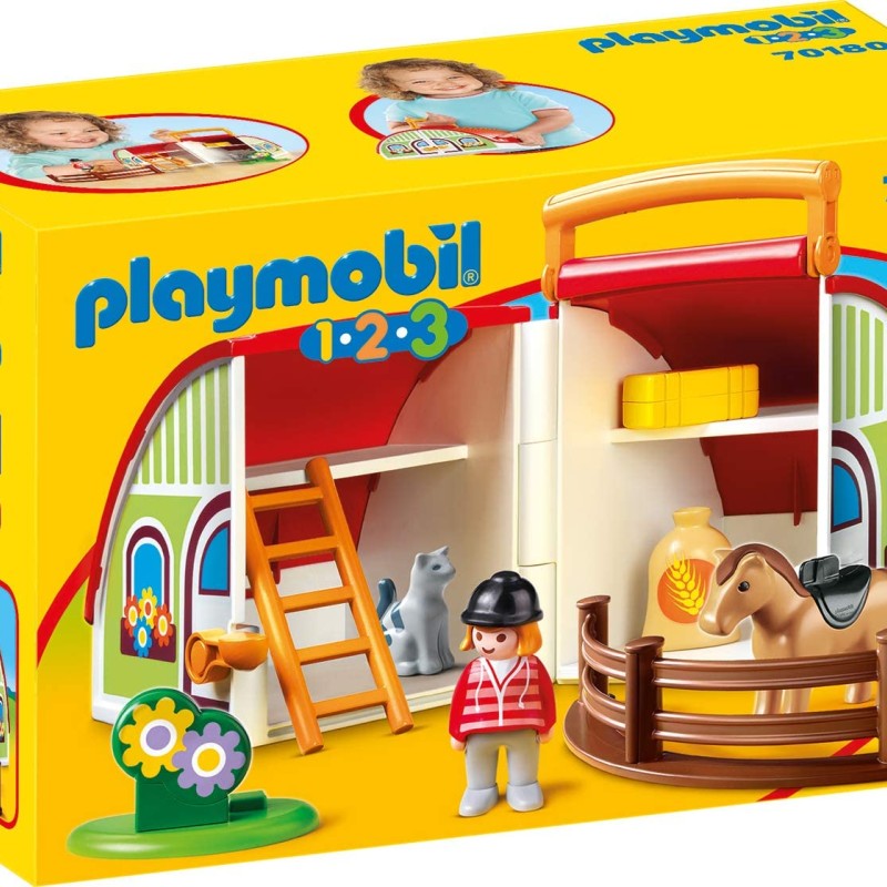 Playmobil 70180 - My Take Along Pony Farm - Playmobil 1.2.3