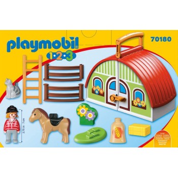 Playmobil 70180 - My Take Along Pony Farm - Playmobil 1.2.3