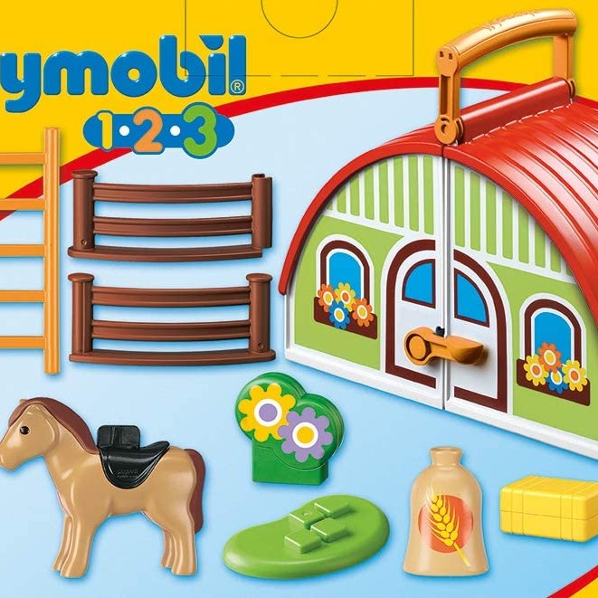 Playmobil 70180 - My Take Along Pony Farm - Playmobil 1.2.3