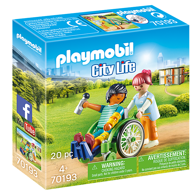 Playmobil 70193 - Patient in Wheelchair - City Life