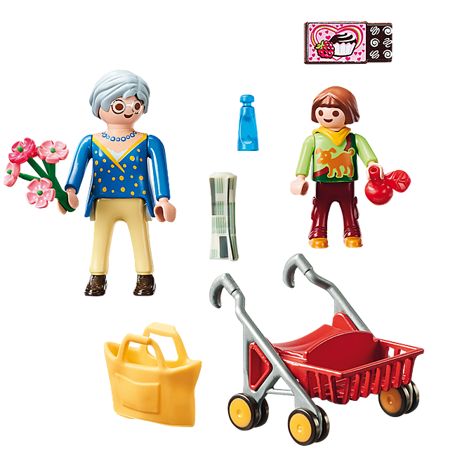 Playmobil 70194 - Grandmother with Child - City Life