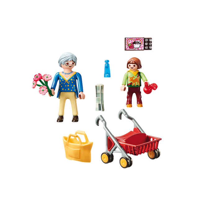 Playmobil 70194 - Grandmother with Child - City Life