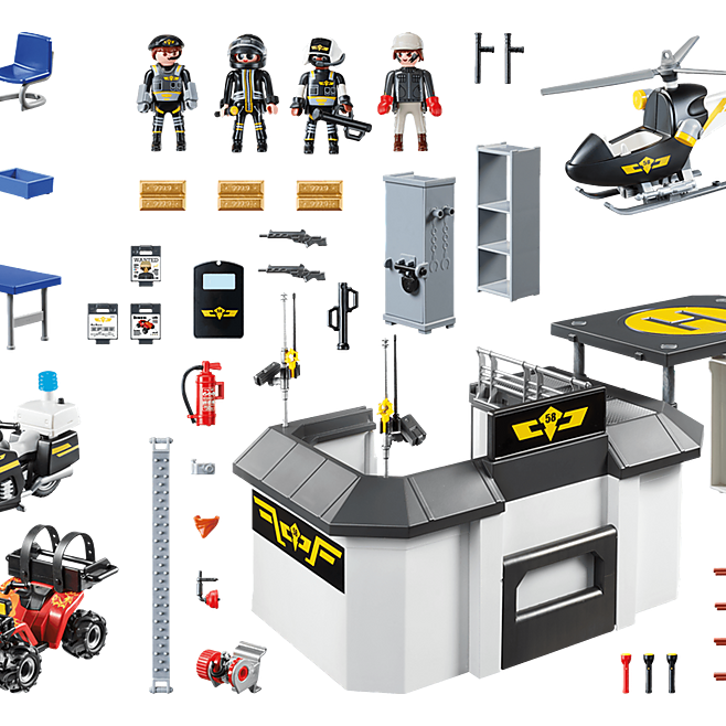 Playmobil 70338 - Take Along Tactical Unit Headquarters - City Action