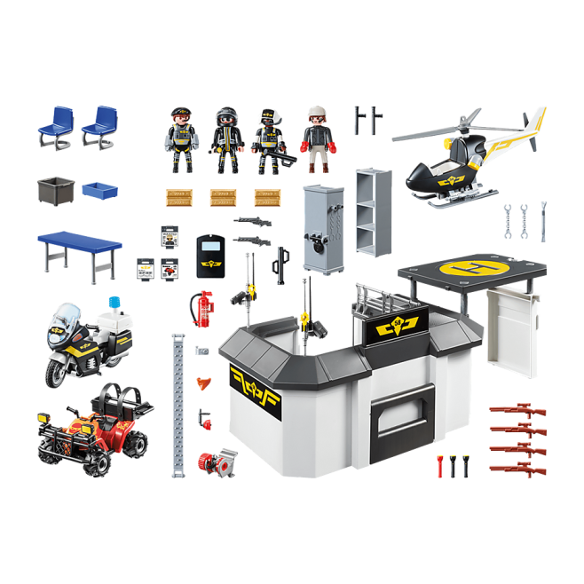 Playmobil 70338 - Take Along Tactical Unit Headquarters - City Action