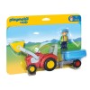 Playmobil 6964 - Farm Tractor With Trailer - Playmobil 1.2.3