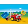 Playmobil 6964 - Farm Tractor With Trailer - Playmobil 1.2.3