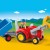 Playmobil 6964 - Farm Tractor With Trailer - Playmobil 1.2.3